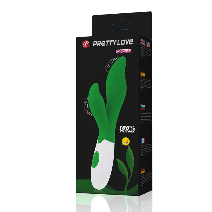 PRETTY LOVE - VIBRATORE FLIRTATION OWEN 30 FUNZIONI VERDE