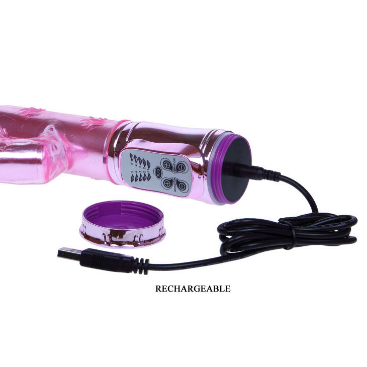 BAILE - THROBBING BUNNY  RAMPANT VIBRATORE ROTATORE CON SFERE ROSA