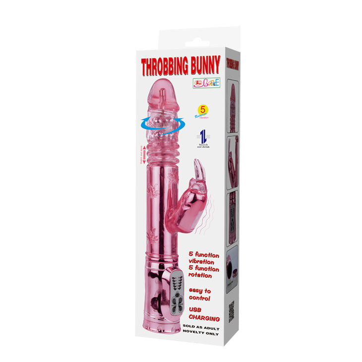 VIBRATORE ROTATORE CON RABBIT ROSA