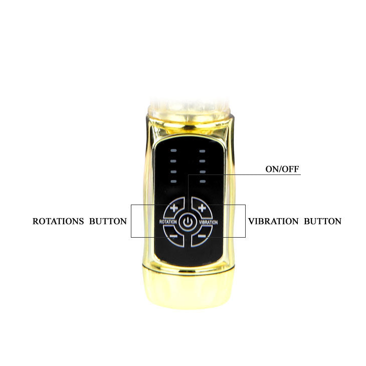 VIBRATORE CON RABBIT GOLD PRINCE COLOR ORO