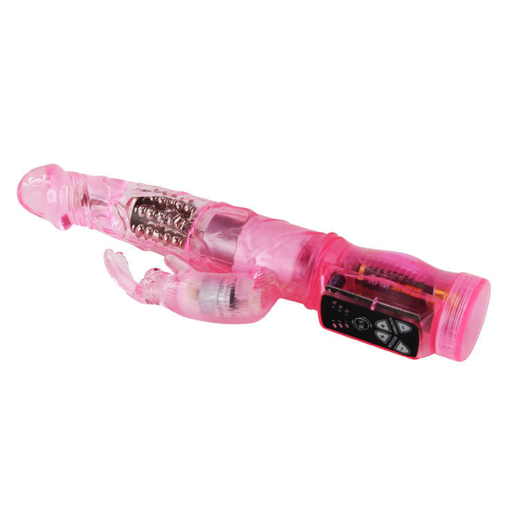 VIBRATORE ROTATORE CON RABBIT HAPPY ANGEL ROSA