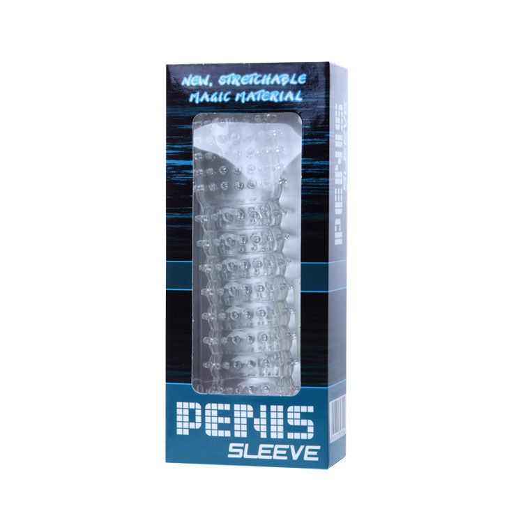 BAILE - GUAINA PER PENE CON RILIEVI  STIMOLANTI  14 CM ROSA