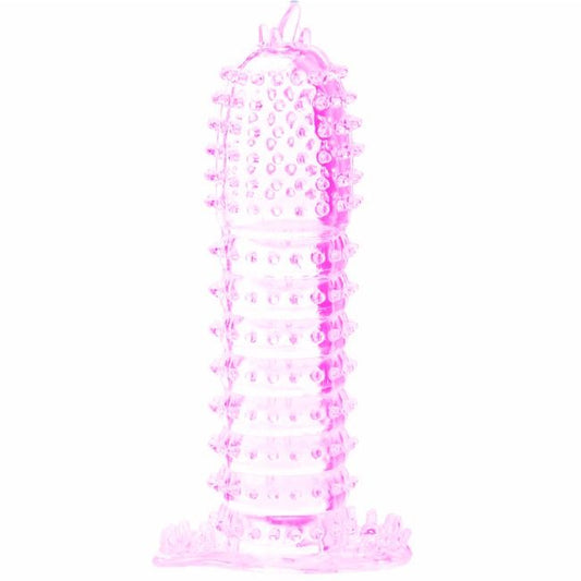 BAILE - GUAINA PER PENE CON RILIEVI  STIMOLANTI  14 CM ROSA