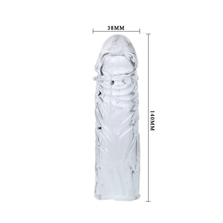 BAILE - PROLUNGA PENE IN SILICONE 13 CM TRASPARENTE 