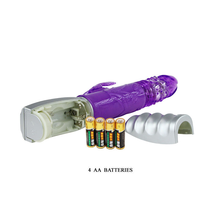 VIBRATORE ROTATORE CON MOVIMENTO DI SPINTA BUTTERFLY TULIP