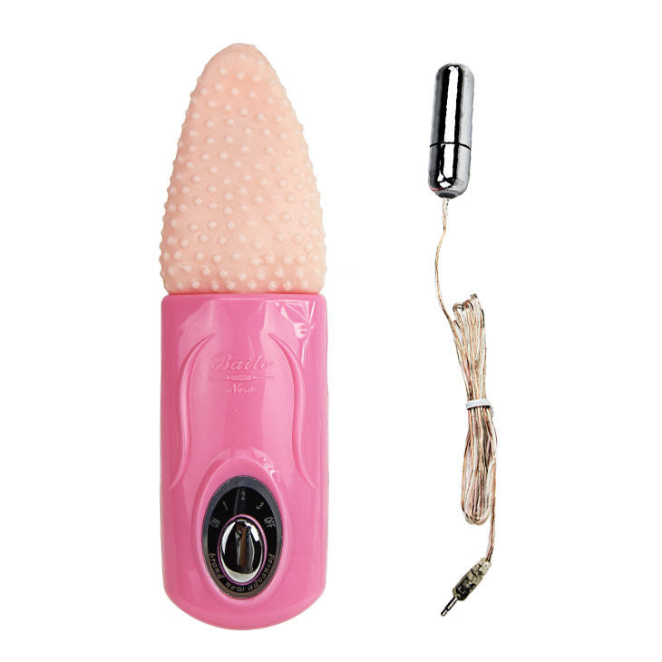 STIMOLATORE CLITORIDE CON LINGUA, VIBRAZIONE MULTI-VELOCITÀ, DESIGN ERGONOMICO