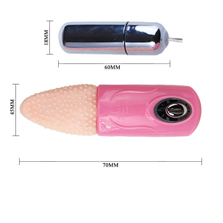 STIMOLATORE CLITORIDE CON LINGUA, VIBRAZIONE MULTI-VELOCITÀ, DESIGN ERGONOMICO