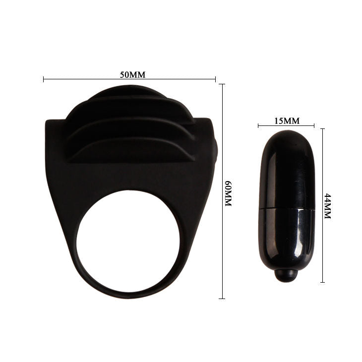 PRETTY LOVE - ANELLO PENE CHESTER VIBRANTE NERO