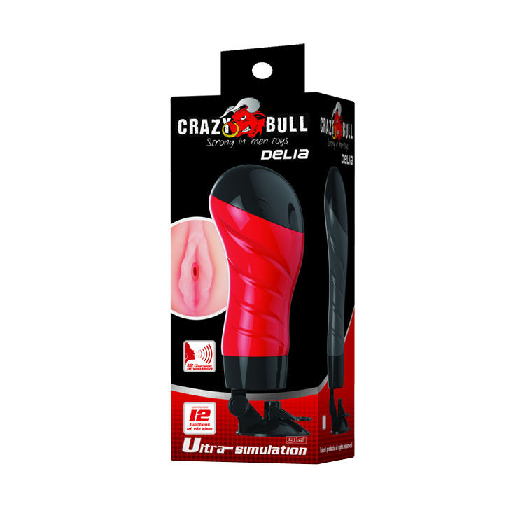 CRAZY BULL - MASTURBATORE CON VAGINA CON CONTROLLO VOCALE E BASE CON VENTOSA