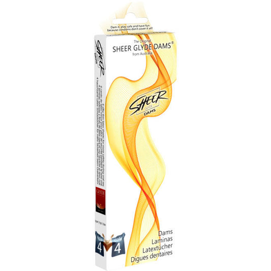 SHEER GLYDE - DAMS IN LATEX PER IL SESSO ORALE ALLA COLA