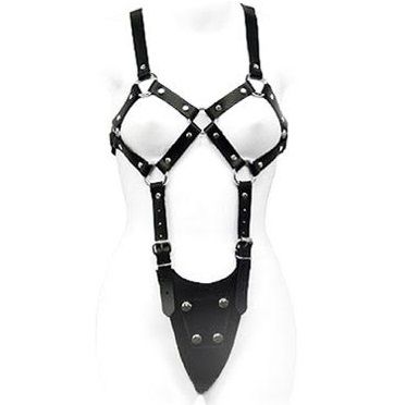 LEATHER BODY - HARNESS EXPOSED BODY IN PELLE DA DONNA