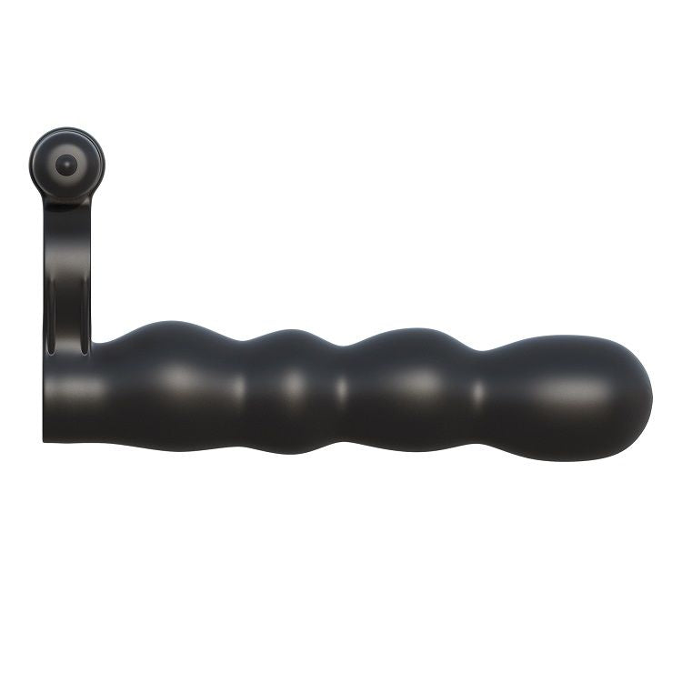 ANELLO CON DILDO PER DOPPIA PENETRAZIONE "POSABLE PARTNER" - FANTASY C-RINGZ