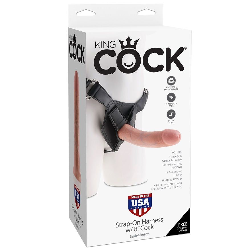 STRAP-ON CON DILDO REALISTICO, VINILE RESISTENTE, CINGHIE REGOLABILI