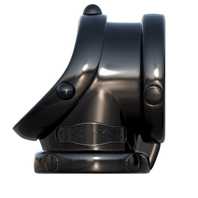 ANELLO DOPPIO CON SUPPORTO PENE E TESTICOLI "ROCK HARD PIPE" - FANTASY C-RINGZ