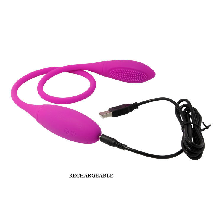 PRETTY LOVE - VIBRATORE SNAKY DELUXE DUE ESTREMITA' 7 FUNZIONI