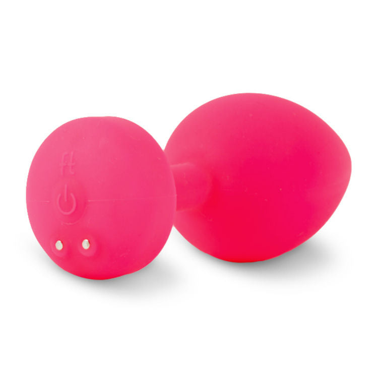 G-VIBE - FUNTOYS GPLUG PLUG ANALE VIBRANTE RICARICABILE PICCOLO ROSA NEON 3CM