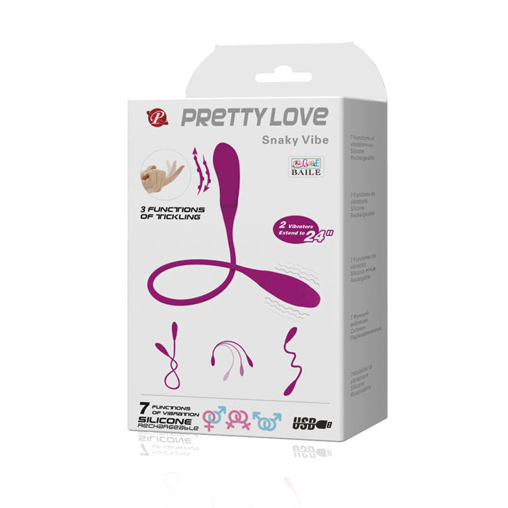 PRETTY LOVE - VIBRATORE E SOLLETICATORE SMART SNAKY VIBE