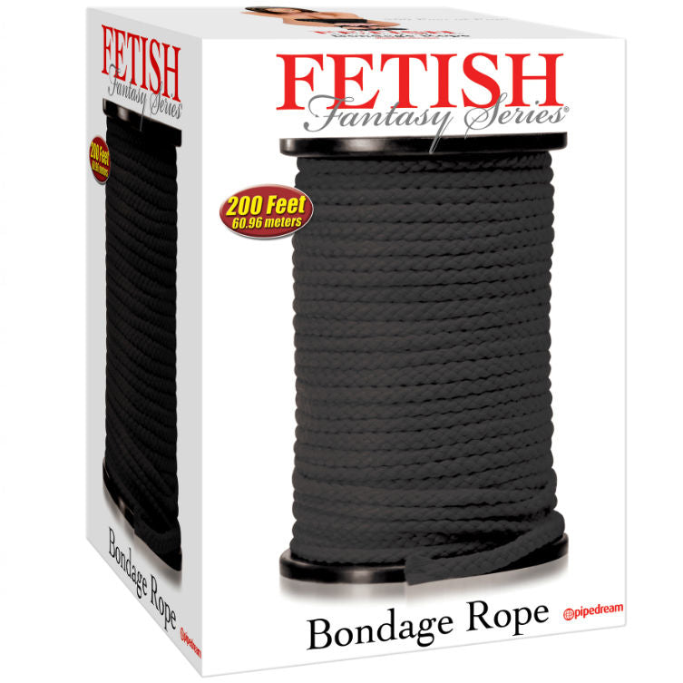 FETISH FANTASY SERIES - CORDA BONDAGE NERA 60,96 METRI