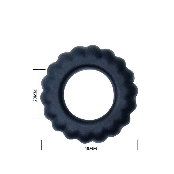 ANELLO PENE IN SILICONE PREMIUM, RITARDANTE NATURALE