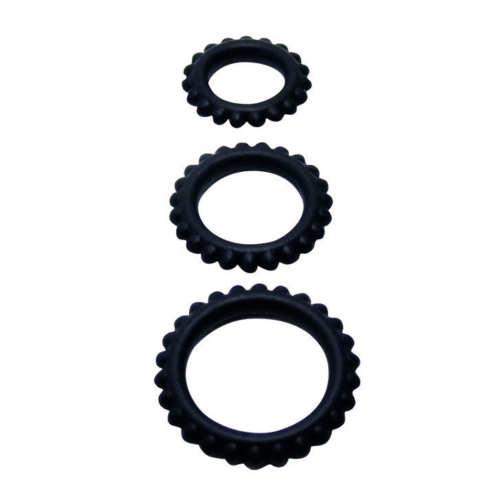 ANELLO PENE IN SILICONE PREMIUM, SET 3 MISURE