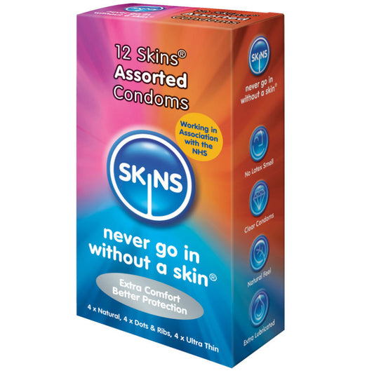 SKINS - PRESERVATIVI ASSORTITI CONFEZIONE DA 12