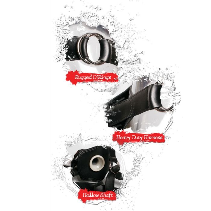 FETISH FANTASY EXTREME - STRAP-ON CAVO 25,5 CM CON O-RING E DILDO
