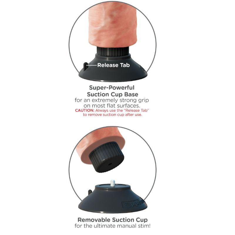 KING COCK - DILDO VIBRANTE 25,5 CM NUDE