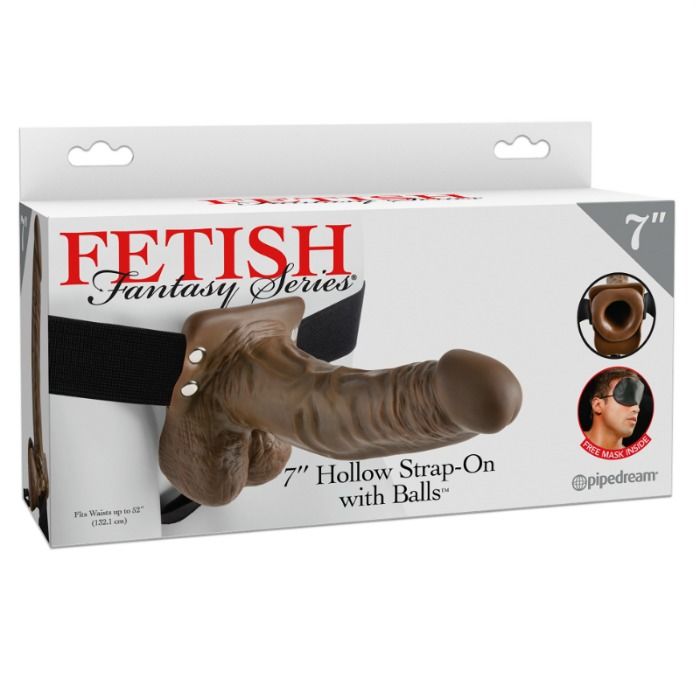 FETISH FANTASY SERIES - STRAP-ON CAVO CON TESTICOLI 18 CM