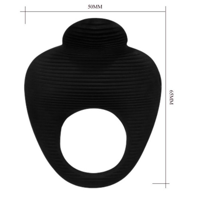 PRETTY LOVE - ANELLO PENE THIMBLE VIBRANTE NERO