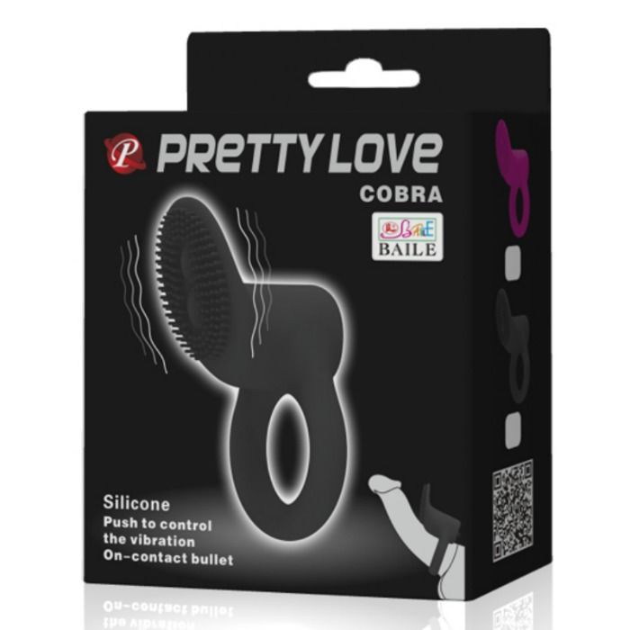 PRETTY LOVE - ANELLO PENE COBRA VIBRANTE NERO