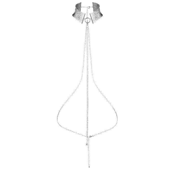 BIJOUX - COLLANA METALLICA COLOR ARGENTO DÉSIR MÉTALLIQUE