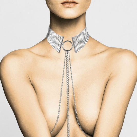 BIJOUX - COLLANA METALLICA COLOR ARGENTO DÉSIR MÉTALLIQUE