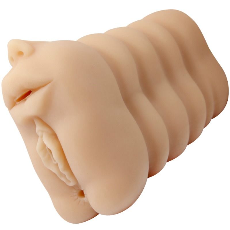 MASTURBATORE REALISTICO MINI BOCCA VAGINA E ANO TEMPTATION PASSION LADY