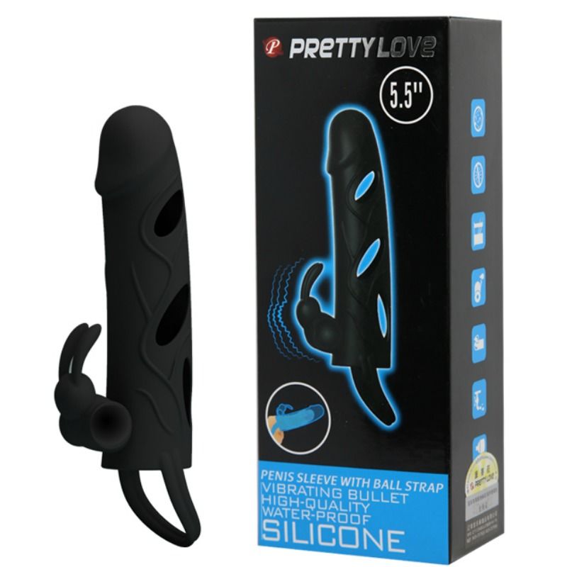 PRETTY LOVE - PROLUNGA VIBRANTE  IN SILICONE 14 CM MOD 1