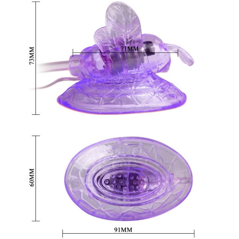 BAILE - VIBRATING BUTTERFLY  STIMOLATORE CLITORIDE LILLA