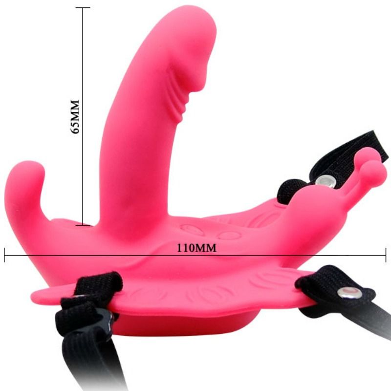 BAILE - ULTRA PASSIONATE  HARNESS CON  FARFALLA VIBRANTE 
E TELECOMANDO 10 MODALITA'