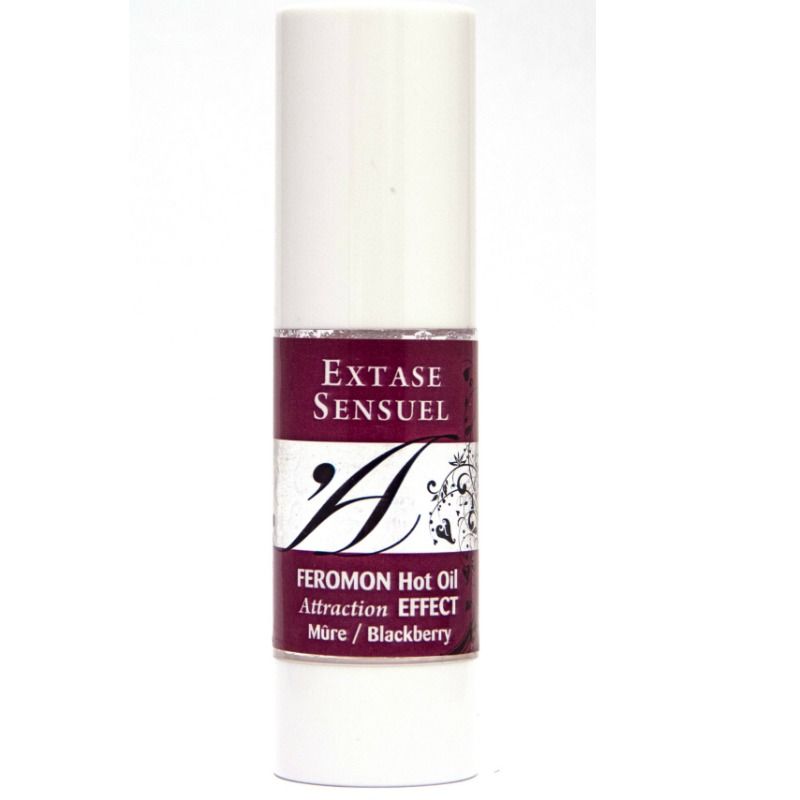 EXTASE SENSUAL - OLIO DA MASSAGGIO AROMA MORA EFFETTO RISCALDANTE  CON FEROMONI  30 ML