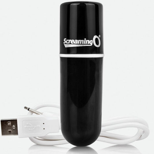 SCREAMING O - VOOOM BULLET VIBRANTE RICARICABILE NERO