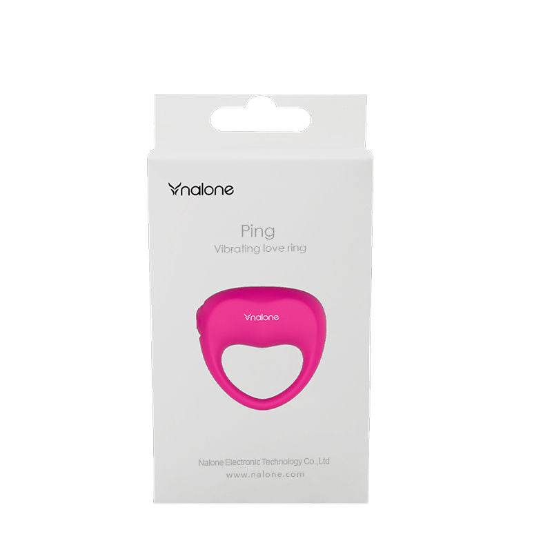 NALONE - PING ANELLO PENE VIBRANTE CON STIMOLATORE CLITORIDE ROSA