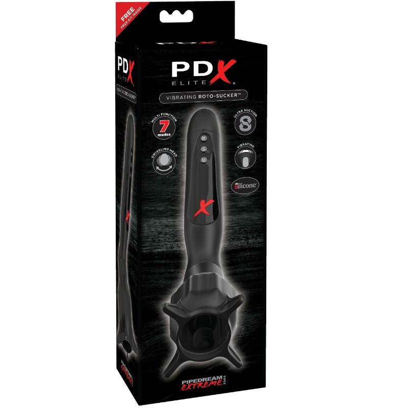 PDX ELITE - ROTO SUCKER MASTURBATORE VIBRANTE AD ONDE STIMOLANTI