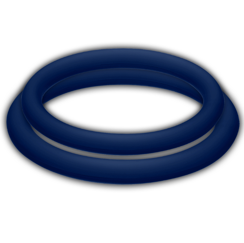 JOYDIVISION - POTENZDUO SET DI ANELLI MISURA  M BLU