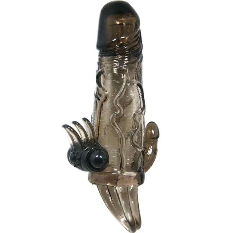 BAILE - BRAVE MAN GUAINA PENE CON  STIMOLAZIONE CLITORIDE E ANALE DOPPIO BULLET 16,5 CM NERO
