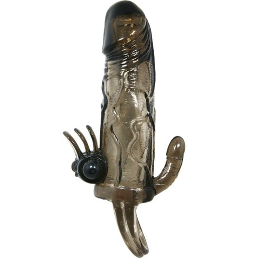BAILE - BRAVE MAN GUAINA PENE CON  STIMOLAZIONE CLITORIDE E ANALE DOPPIO BULLET 16,5 CM NERO