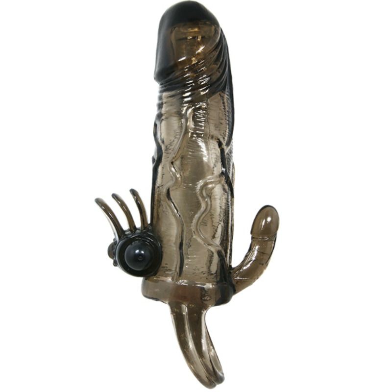 BAILE - BRAVE MAN GUAINA PENE CON  STIMOLAZIONE CLITORIDE E ANALE DOPPIO BULLET 16,5 CM NERO