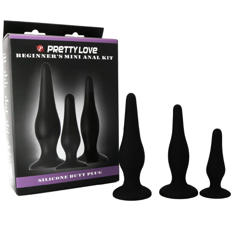 PRETTY LOVE - SET DI  PLUG ANALI  IN SILICONE 