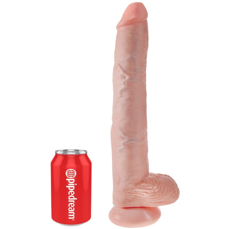 KING COCK - DILDO CON TESTICOLI 35.6 CM NUDE