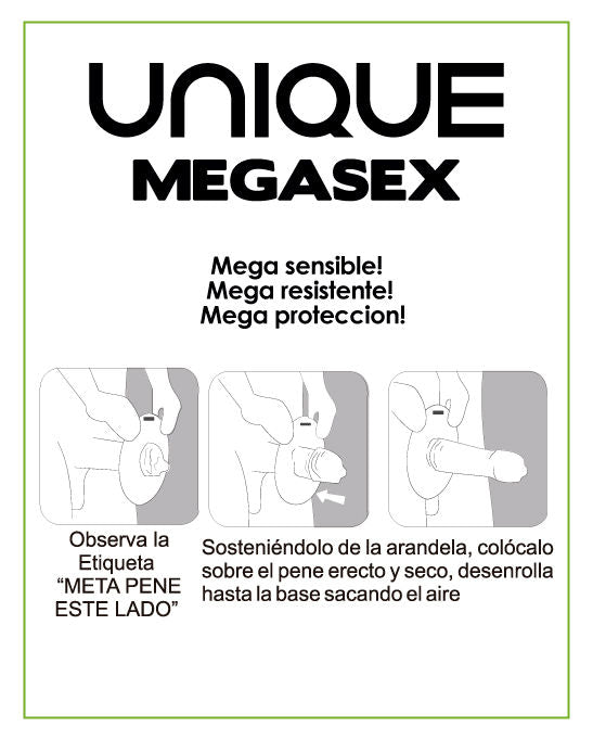 UNIQ - PRESERVATIVI SENSIBILI MEGASEX SENZA LATTICE 3 PZ