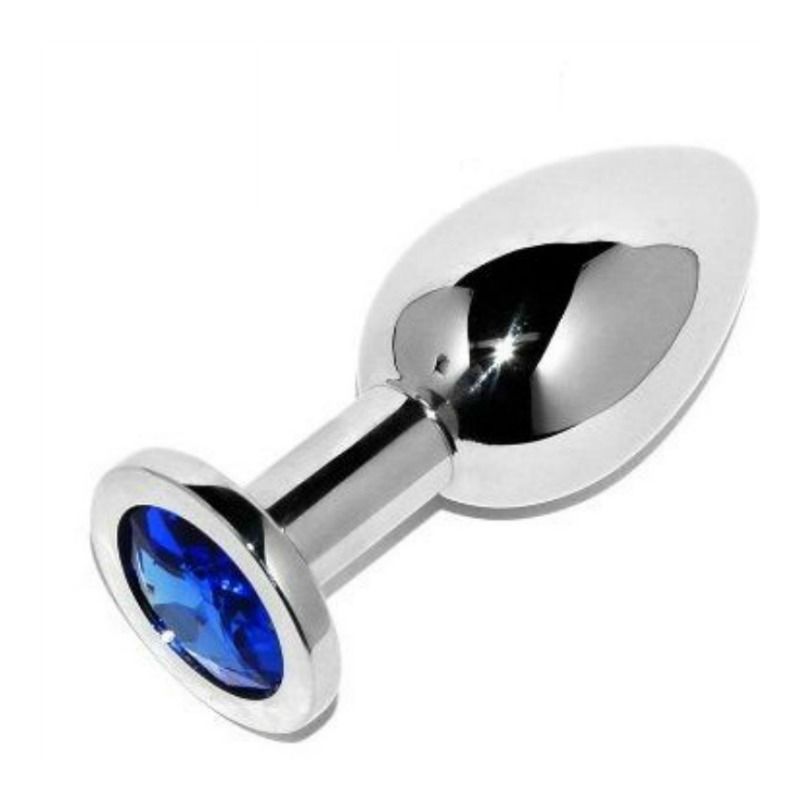 METAL HARD - PLUG ANALE DIAMOND BLU PICCOLO 5,71 CM