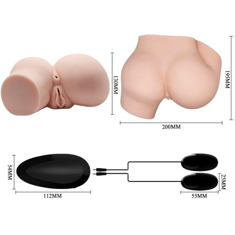 CRAZY BULL - BUSTO MASTURBATORE REALISTICO CON VAGINA E ANO 