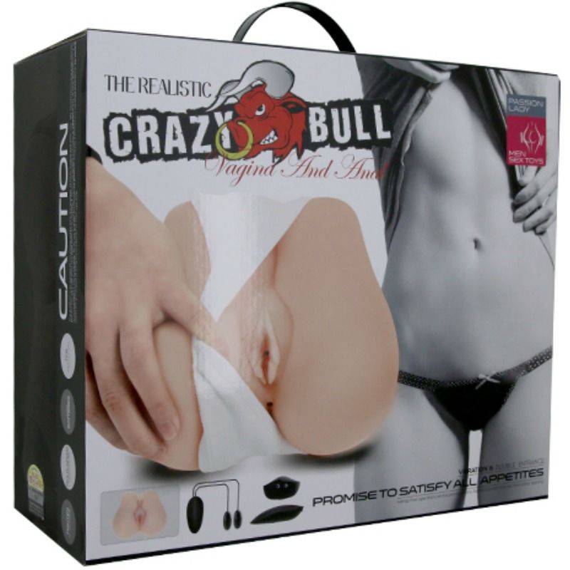 CRAZY BULL - CULO MASTURBATORE REALISTICO CON VAGINA E ANO CON VIBRAZIONE POSIZIONE 3